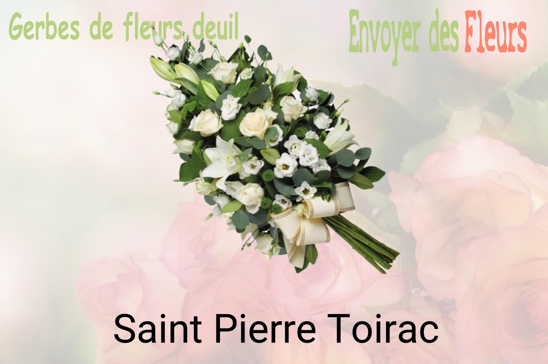 Gerbe de fleurs de deuil livrée à Saint-Pierre-Toirac